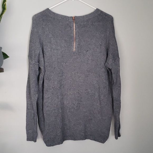 Vero Moda Grey low high zip sweater Small - Picture 5 of 5